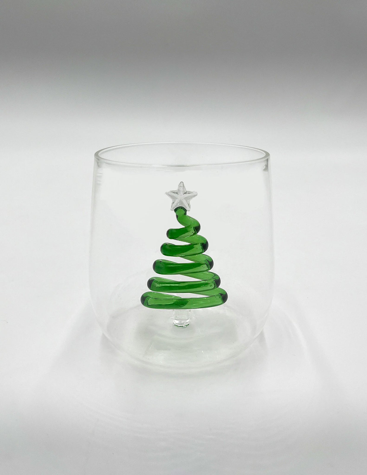 Verre sapin 3D vert