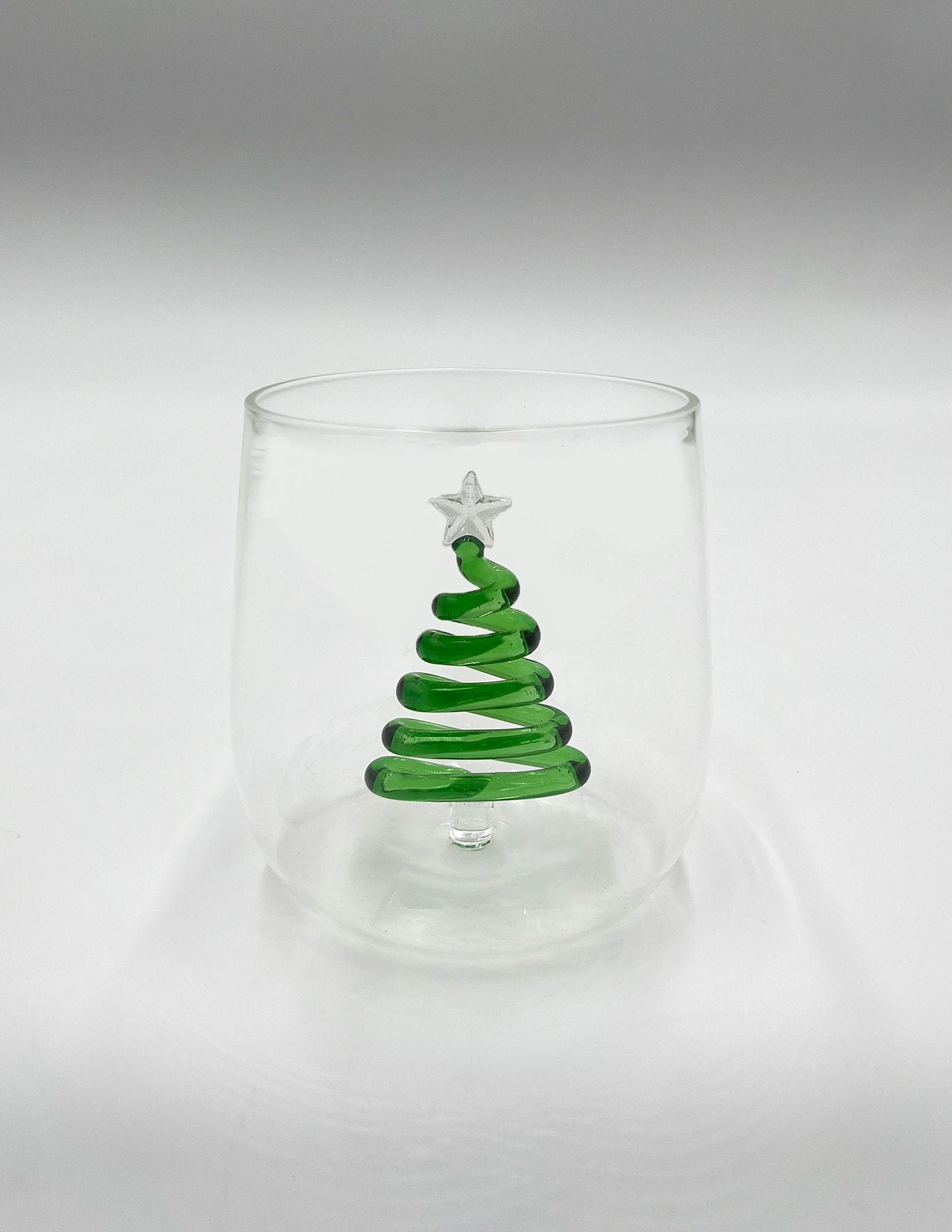 Verre sapin 3D vert