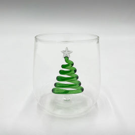 Verre sapin 3D vert