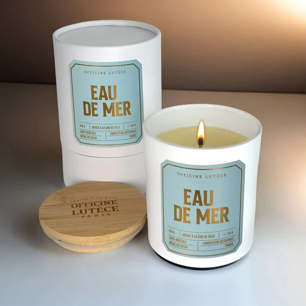 Bougie parfumée eau de Mer- Officine Lutèce