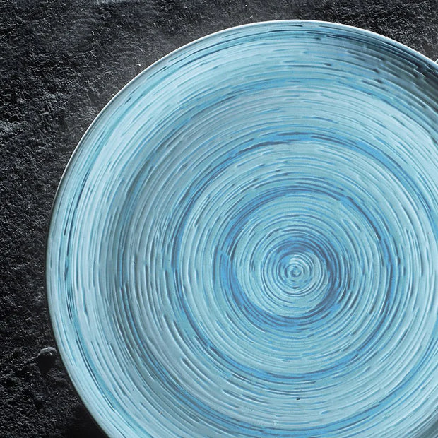 Assiette plate MEMENTO, 27cm, Turquoise, SERAFINO