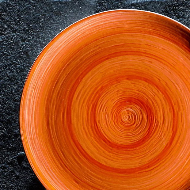Assiette à diner plate Mandarine MEMENTO, SERAFINO