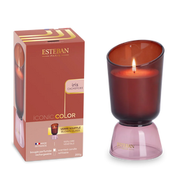 Bougie parfumée - Iris Cachemire - Iconic Color - rechargeable - 200g