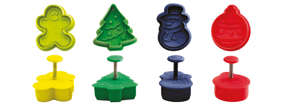 Emporte pièce avec poussoir de Noël