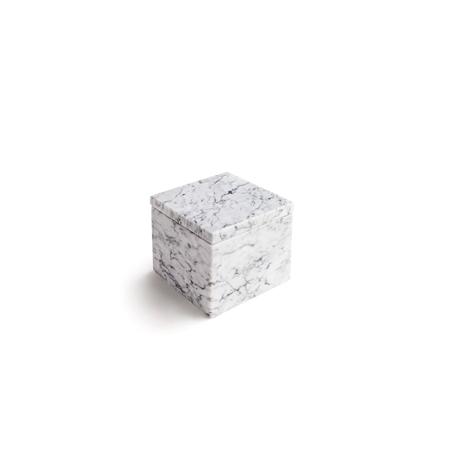 Salière en marbre blanc