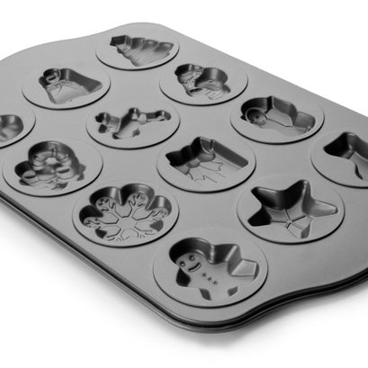 Plaque à 12 biscuits de Noël