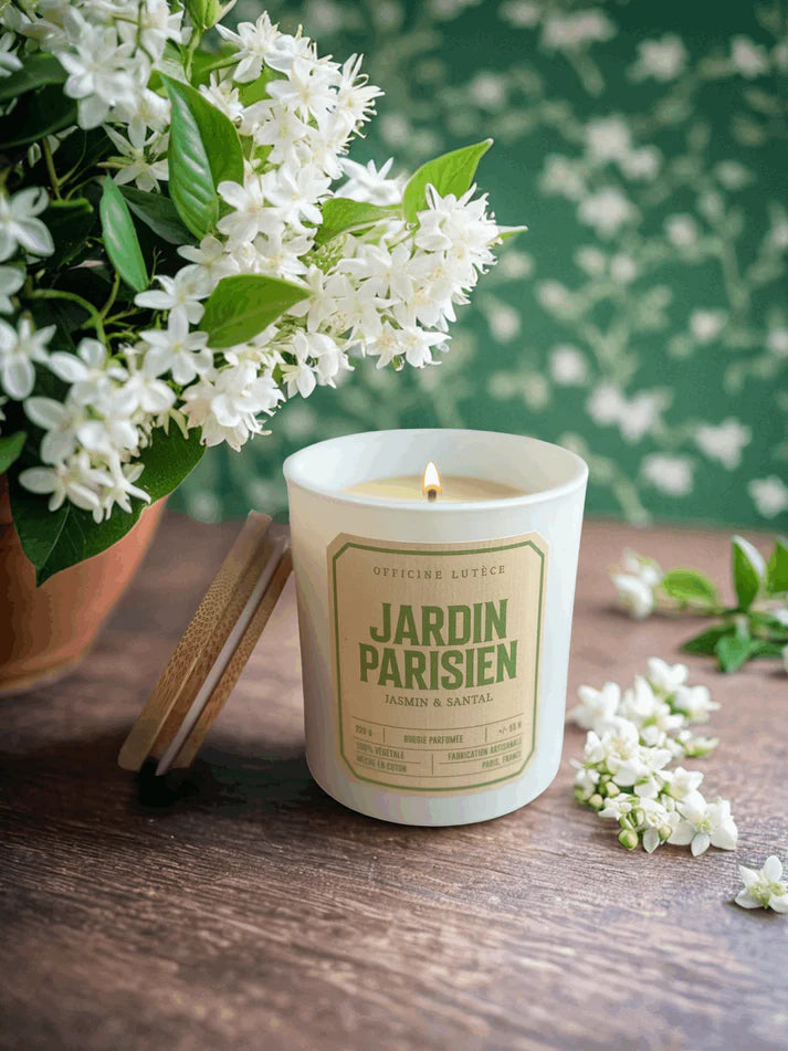 Bougie Parfumée Jardin Parisien  - Jasmin & Santal