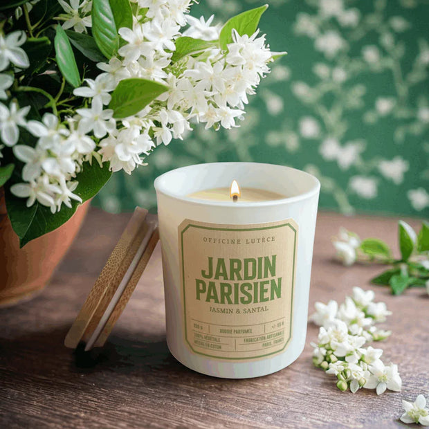 Bougie Parfumée Jardin Parisien  - Jasmin & Santal