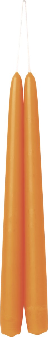 Bougie Conique 24 cm Set de 2 pces Orange, Ihr