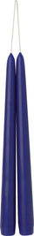 Bougie Conique 24 cm Set de 2 pces Bleu, Ihr