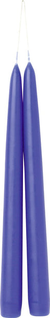 Bougie Conique 24 cm Set de 2 pces Bleu Brillant, Ihr