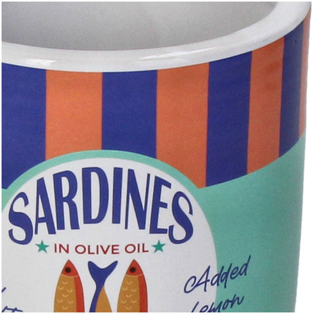 Pot Sardines Rayures Faïence Fine