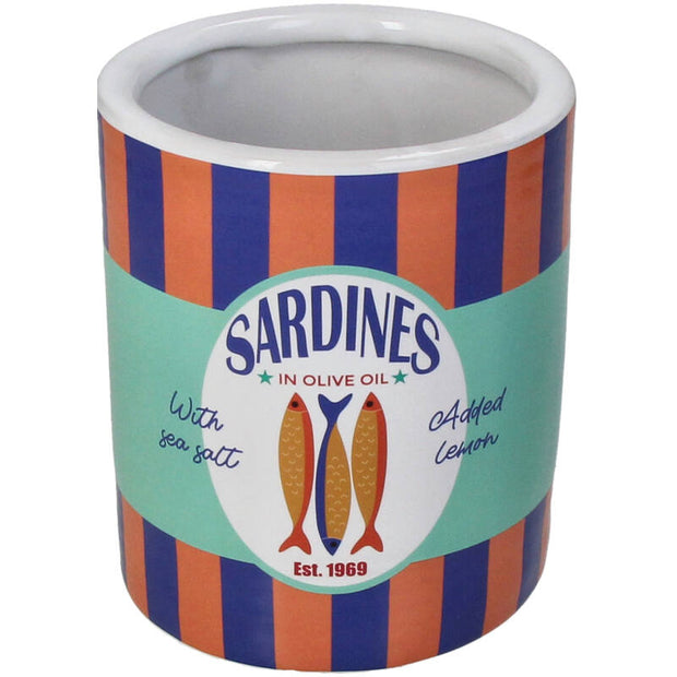 Pot Sardines Rayures Faïence Fine