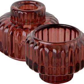 Bougeoir ROUGE, verre