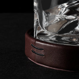 Set de 4 sous-verres en cuir LIITON