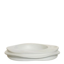 Porte-bougier/plateau déco, Blanc