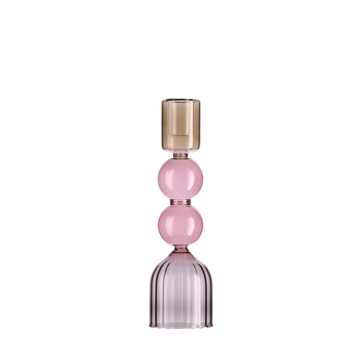 Bougeoir en verre mluti-couleurs - MEDELIN Taille M