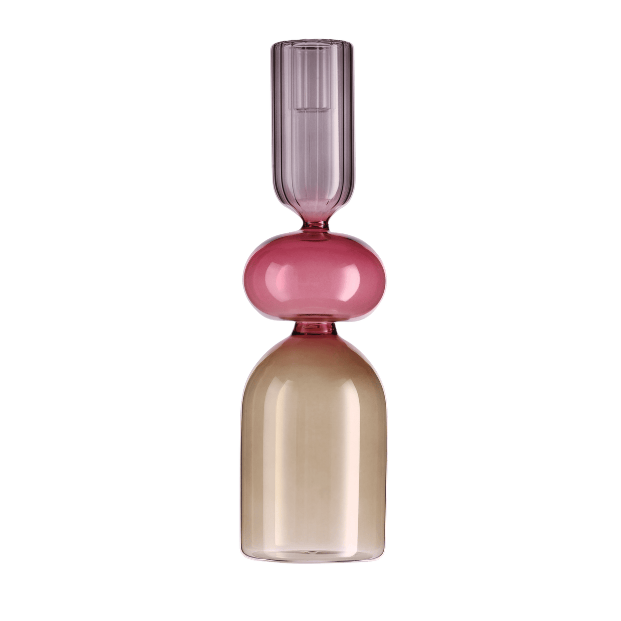 Bougeoir en verre mluti-couleurs - MEDELIN Taille L