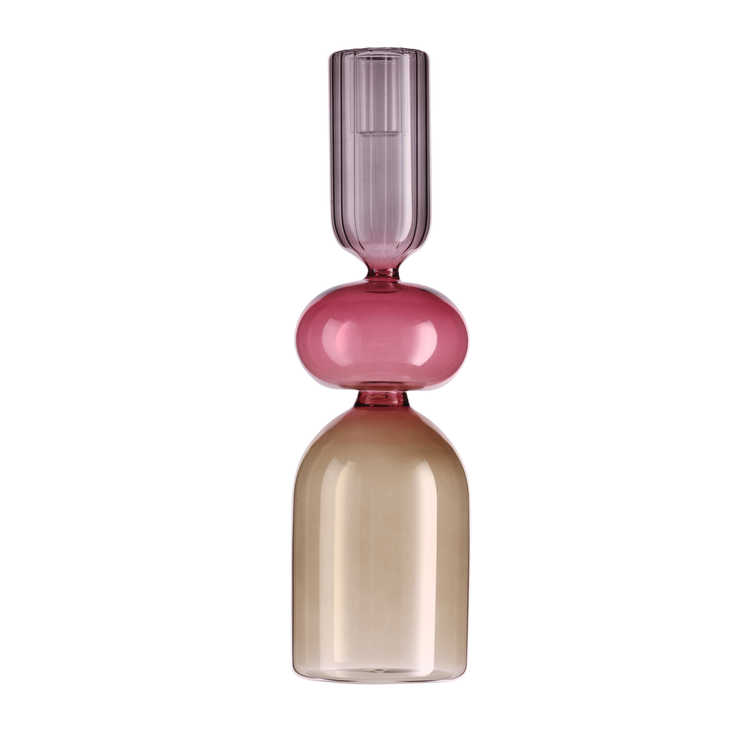 Bougeoir en verre mluti-couleurs - MEDELIN Taille L