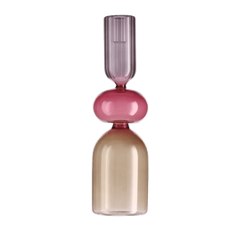 Bougeoir en verre mluti-couleurs - MEDELIN Taille L