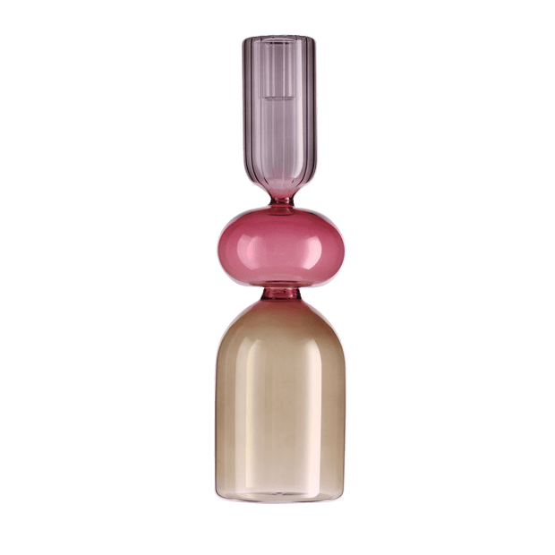 Bougeoir en verre mluti-couleurs - MEDELIN Taille L
