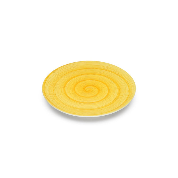 Assiette plate MEMENTO, 27cm, JAUNE, SERAFINO