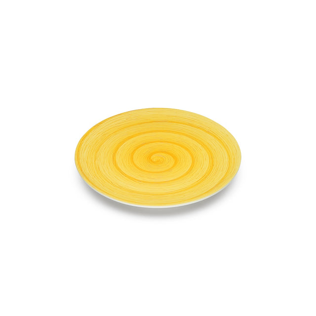 Assiette plate MEMENTO, 27cm, JAUNE, SERAFINO
