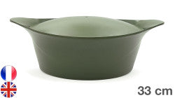 COOKUT Cocotte ovale 33cm Fougère