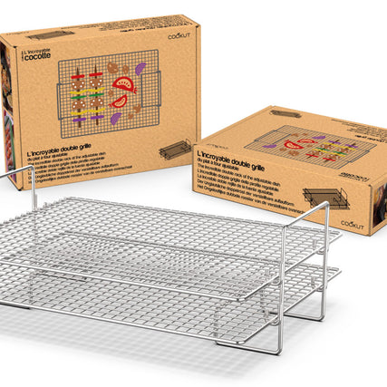 Le formidable double grille de cuisson