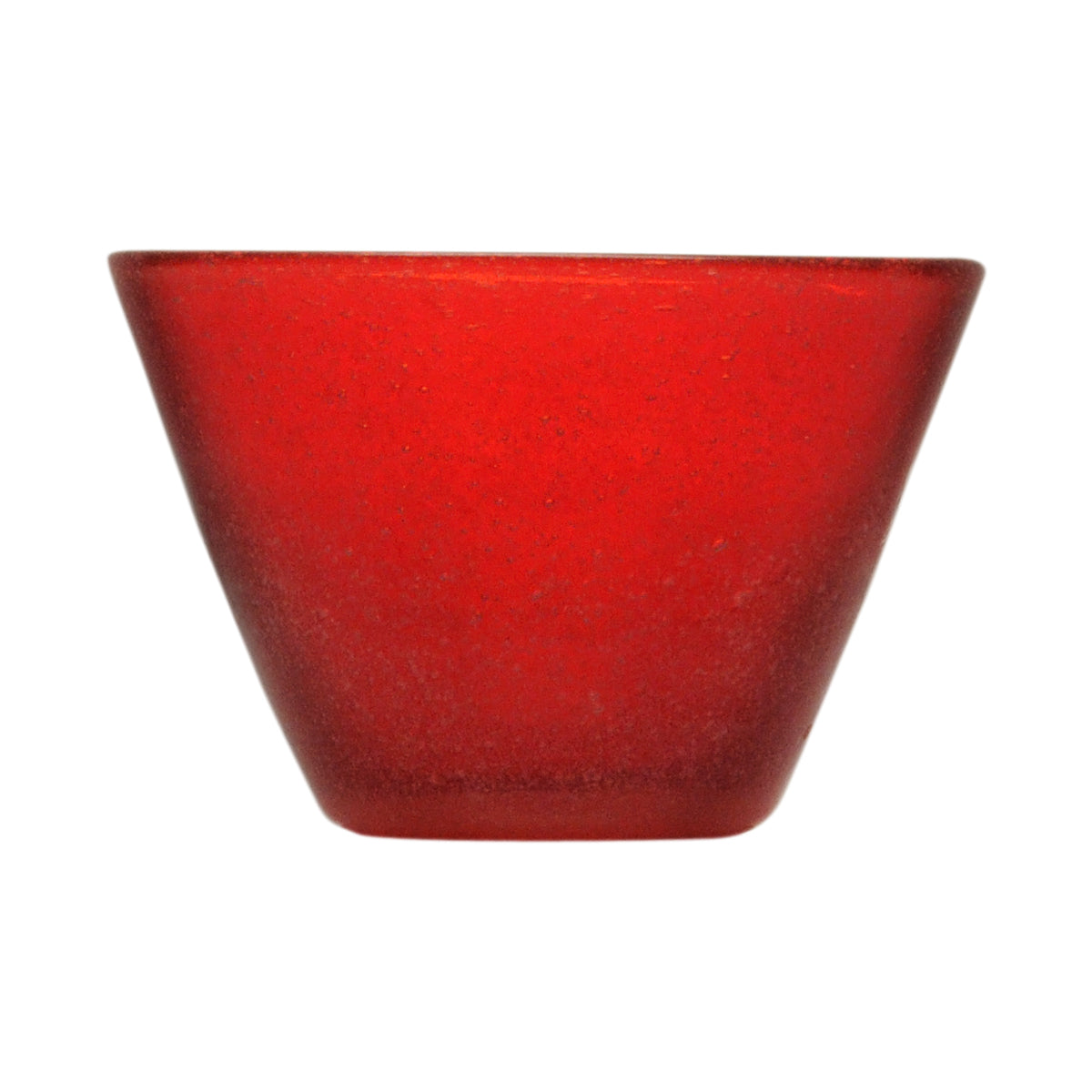 Saladier ROUGE en verre - MEMENTO
