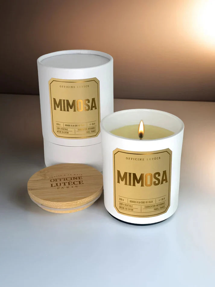 Bougie parfumée Mimosa- Officine Lutèce