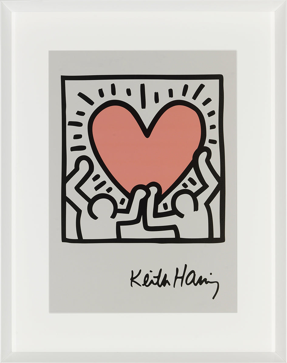 Cadre Keith Haring - Holding Hearth