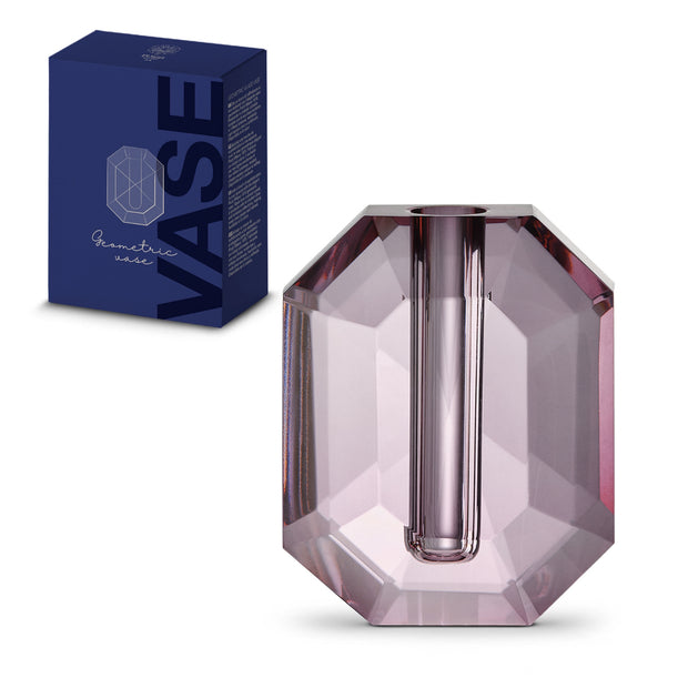 Soliflore géométrique en Cristal, VIOLET