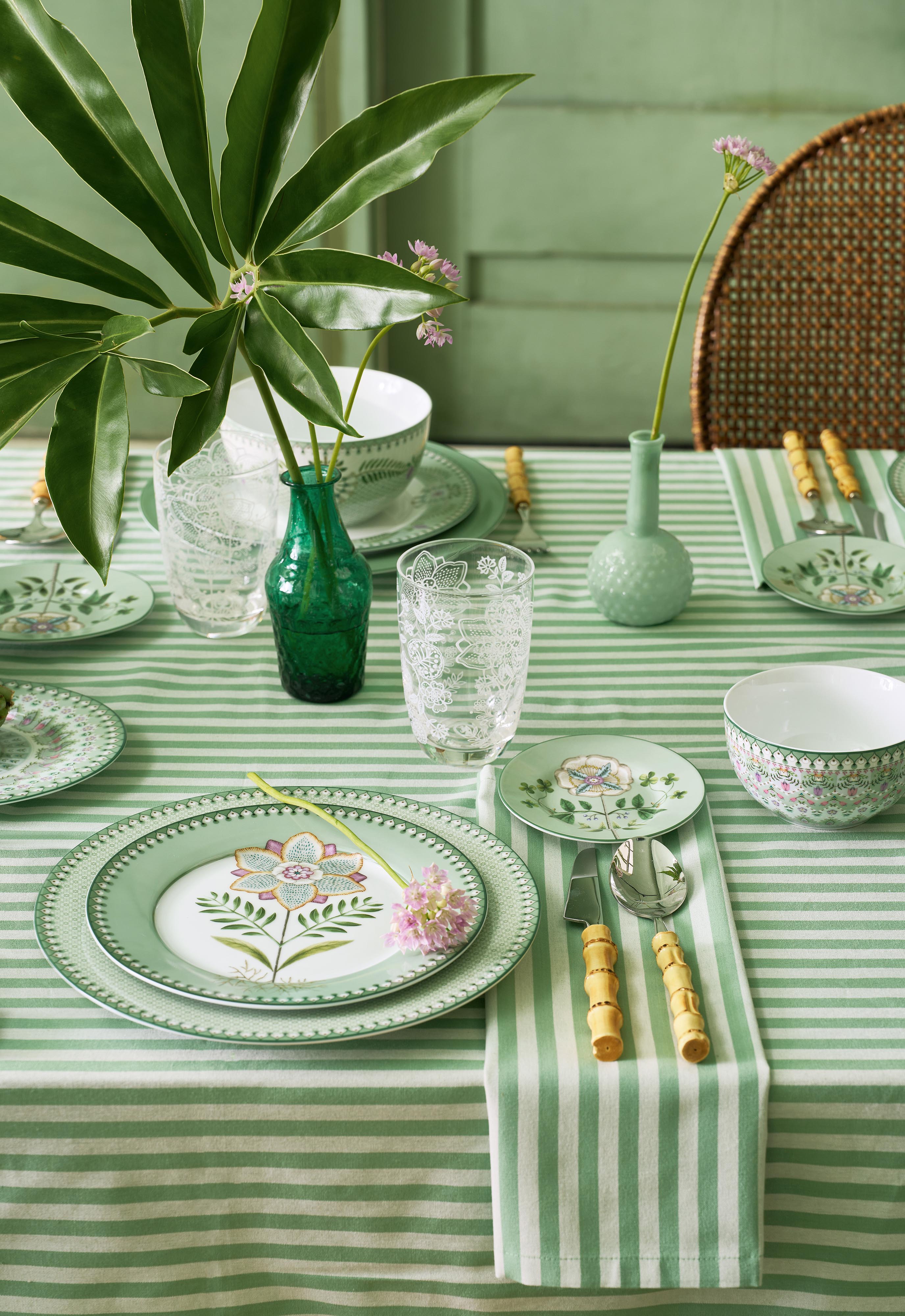 Assiette Plate 21 cm Lily & Lotus Light Green, Pip Studio