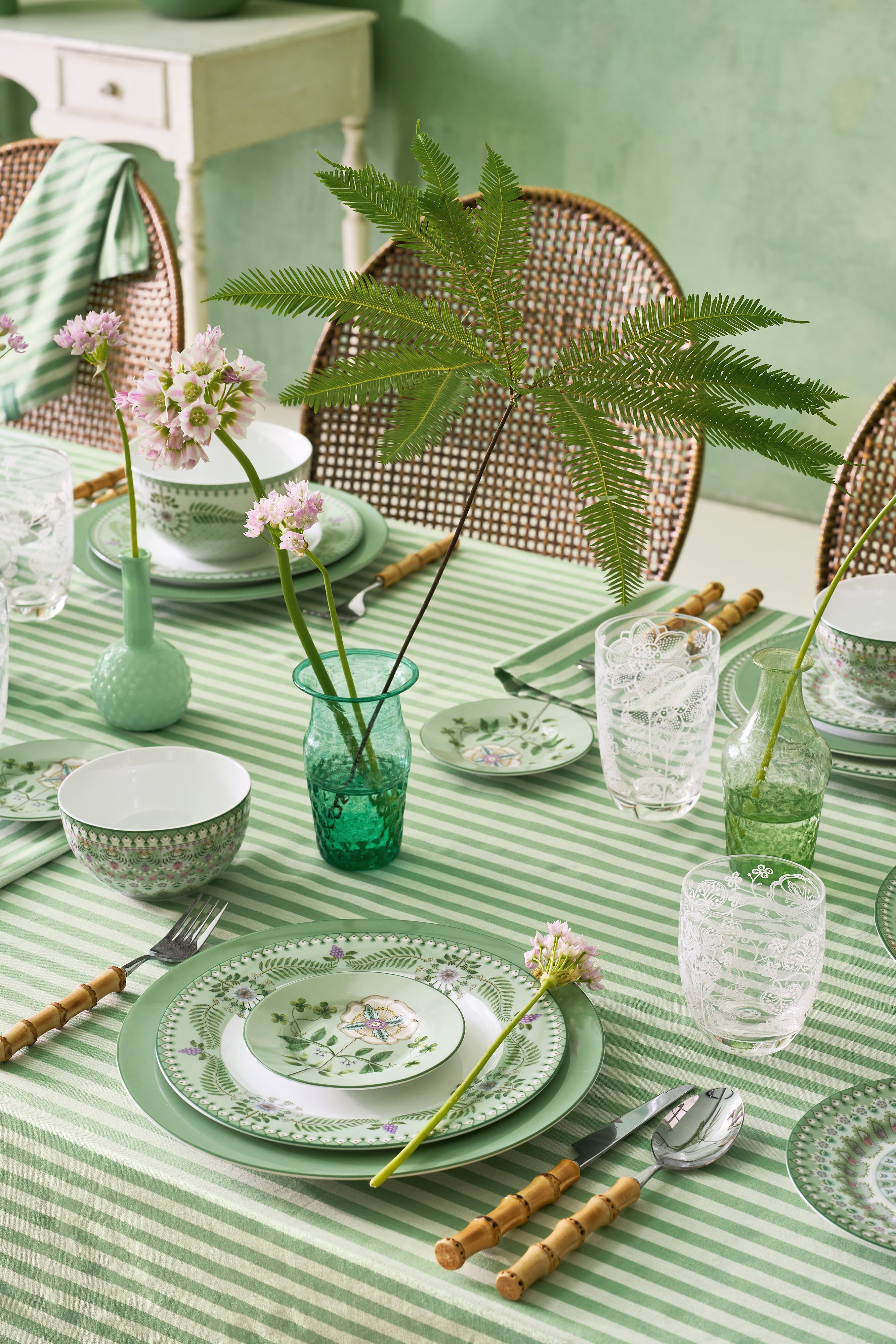 Set 3 pce Petit Déjeuner Lily & Lotus Light Green, Pip Studio