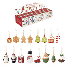 Lot de 16 décorations de Noël en dolomite, CHRISTMAS DECORATION