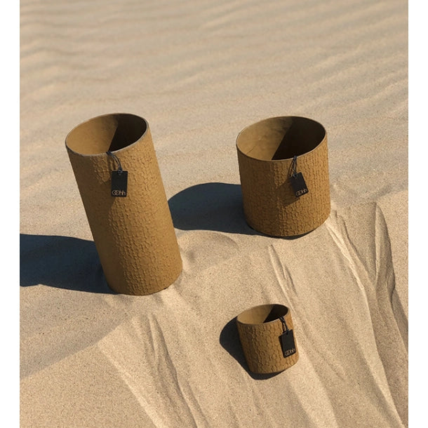 Vase Sahara Zéro Déchet, Ocra 23cm