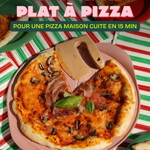 Le Formidable plat à PIZZA avec couteau - GUIMAUVE