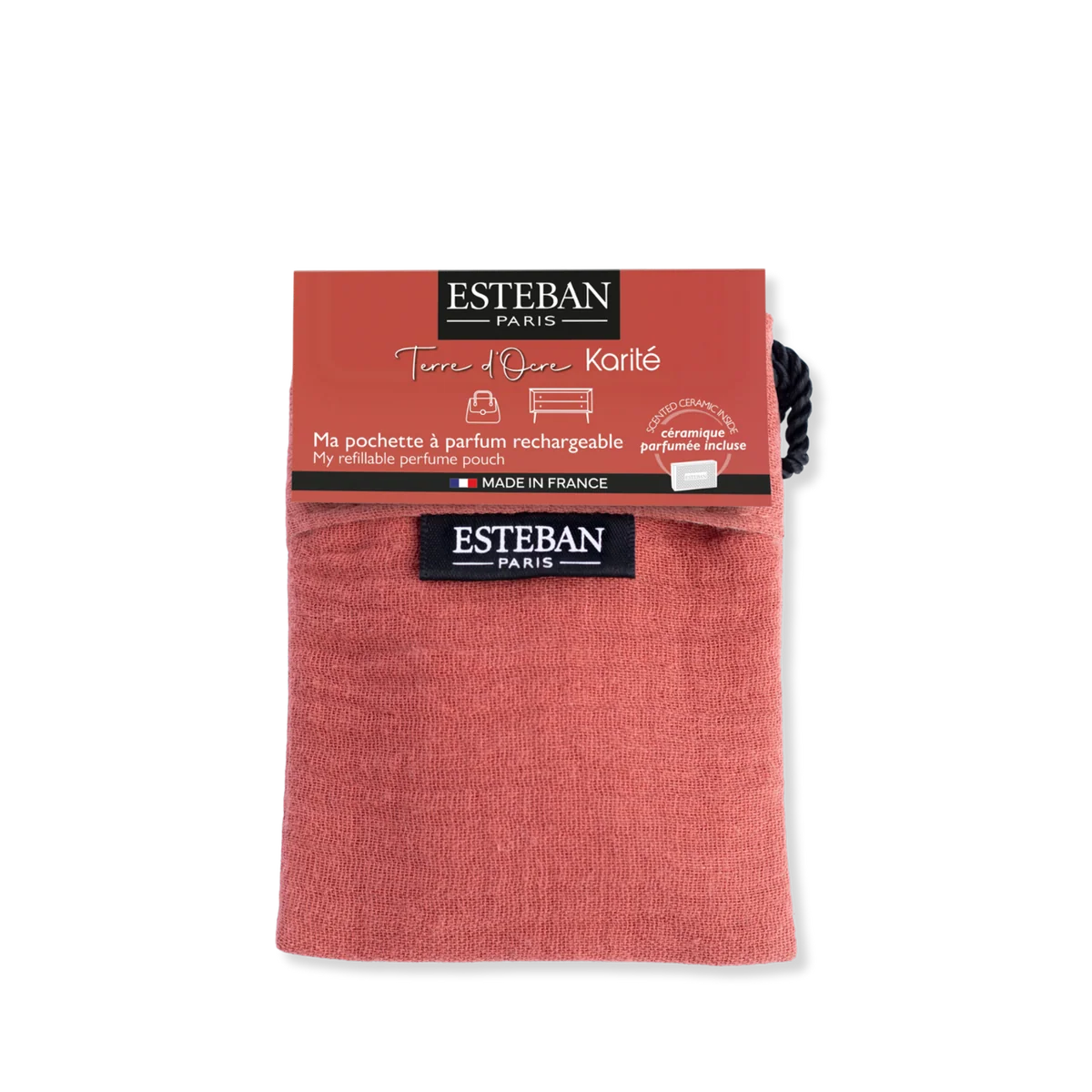 Pochette à parfum - Terre d'Ocre Karité - coloris Terracotta