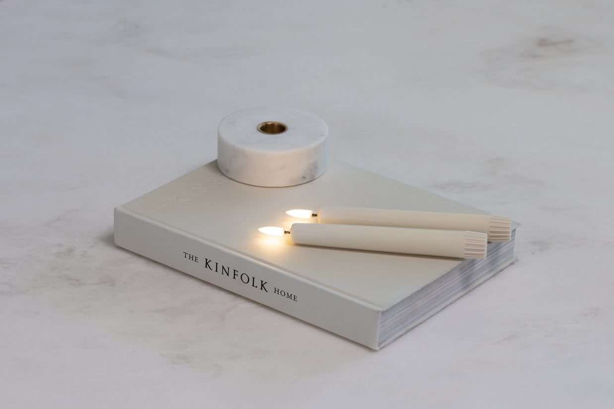 Bougeoir Marbre Blanc