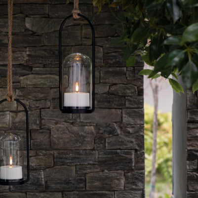 Lanterne extérieure noire set