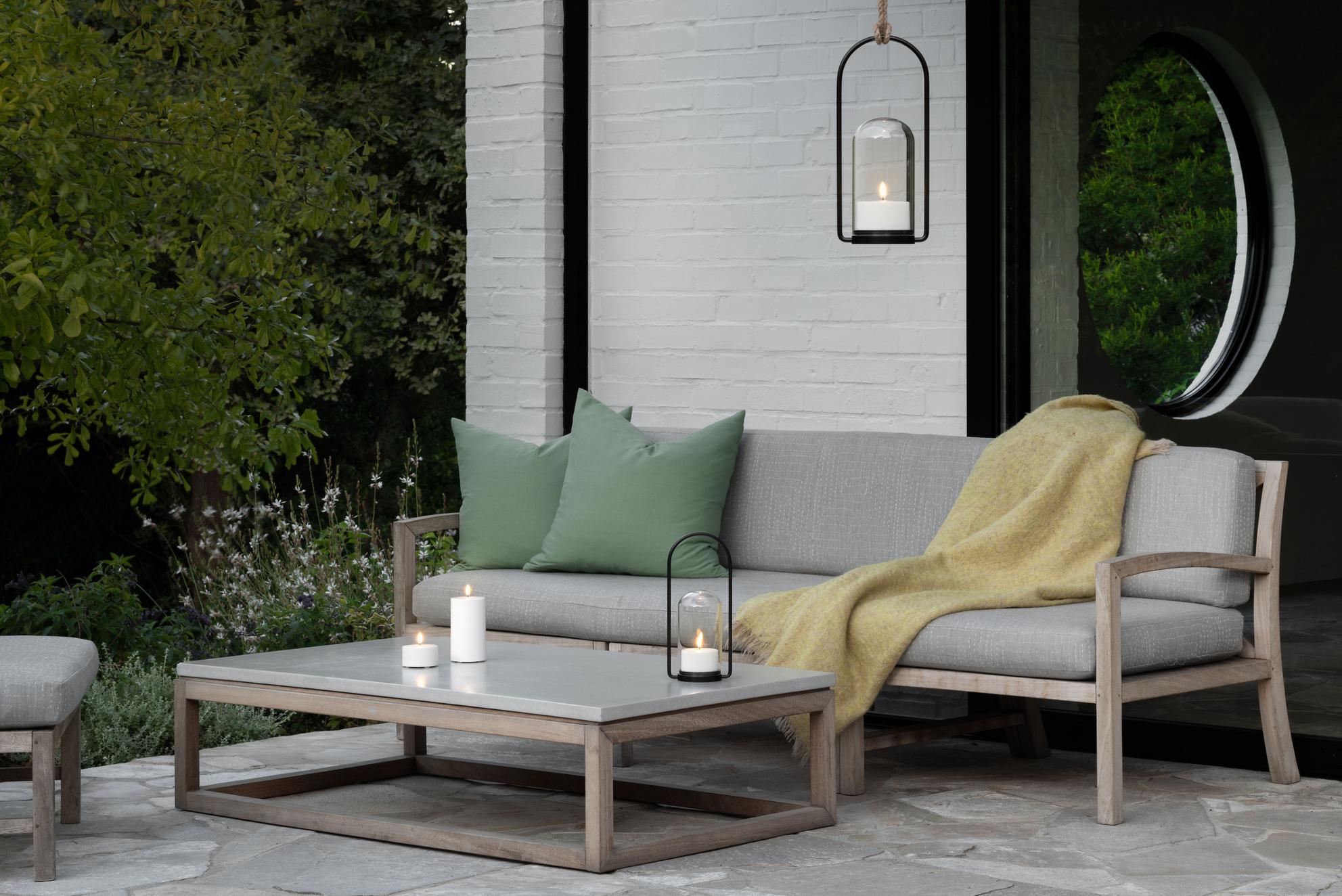 Lanterne extérieure noire set