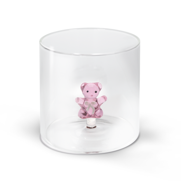 Gobelet figurine OURSON ROSE