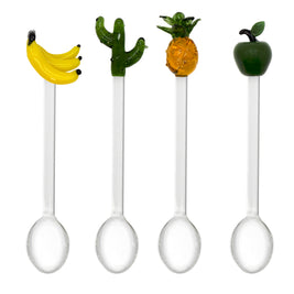 Set de 4 cuillères à café avec décoration