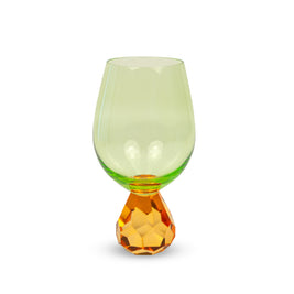 Verre à cocktail Diamant - VERT & ORANGE