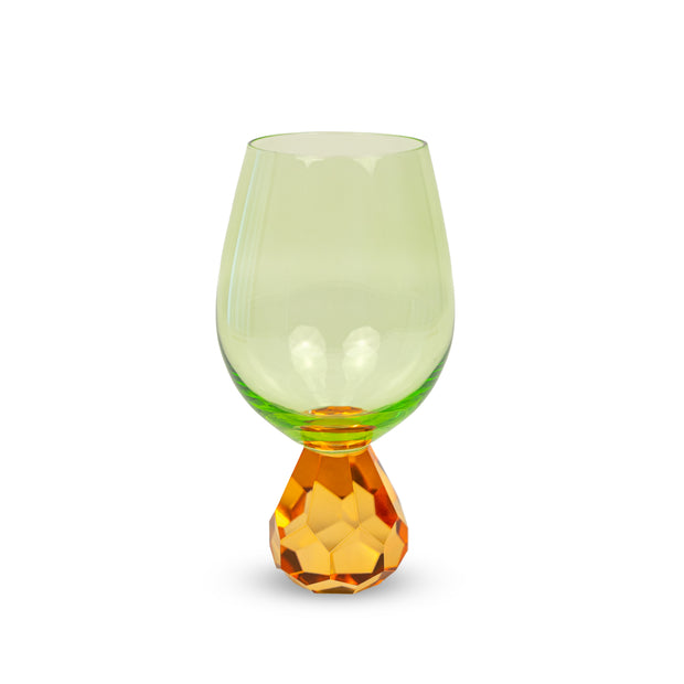 Verre à cocktail Diamant - VERT & ORANGE