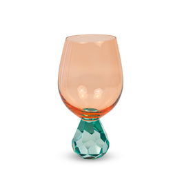 Verre à cocktail Diamant - PECHE & BLEU CLAIR