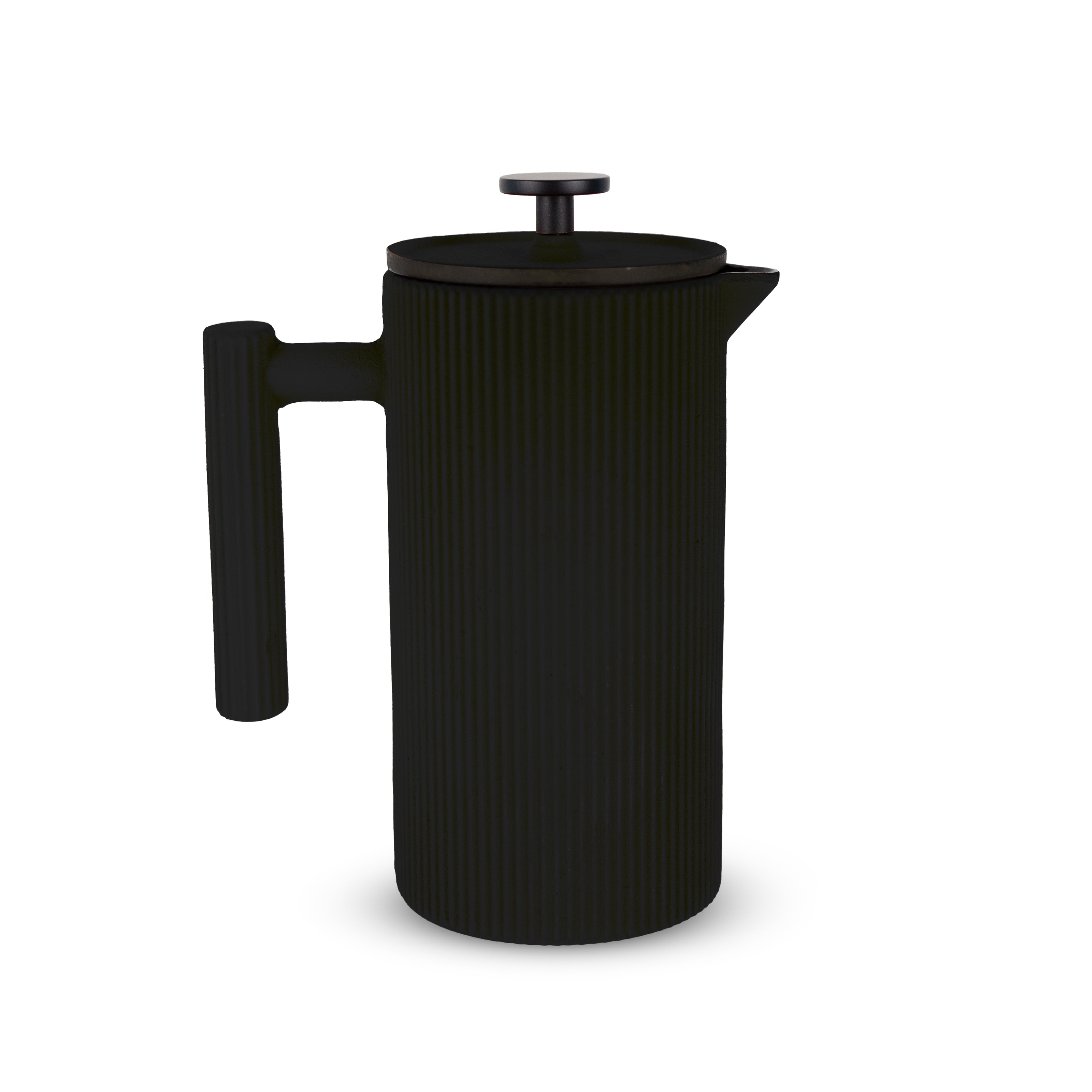 Cafetière à piston en fonte noire