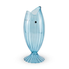 Carafe en verre en forme de poisson - Bleu
