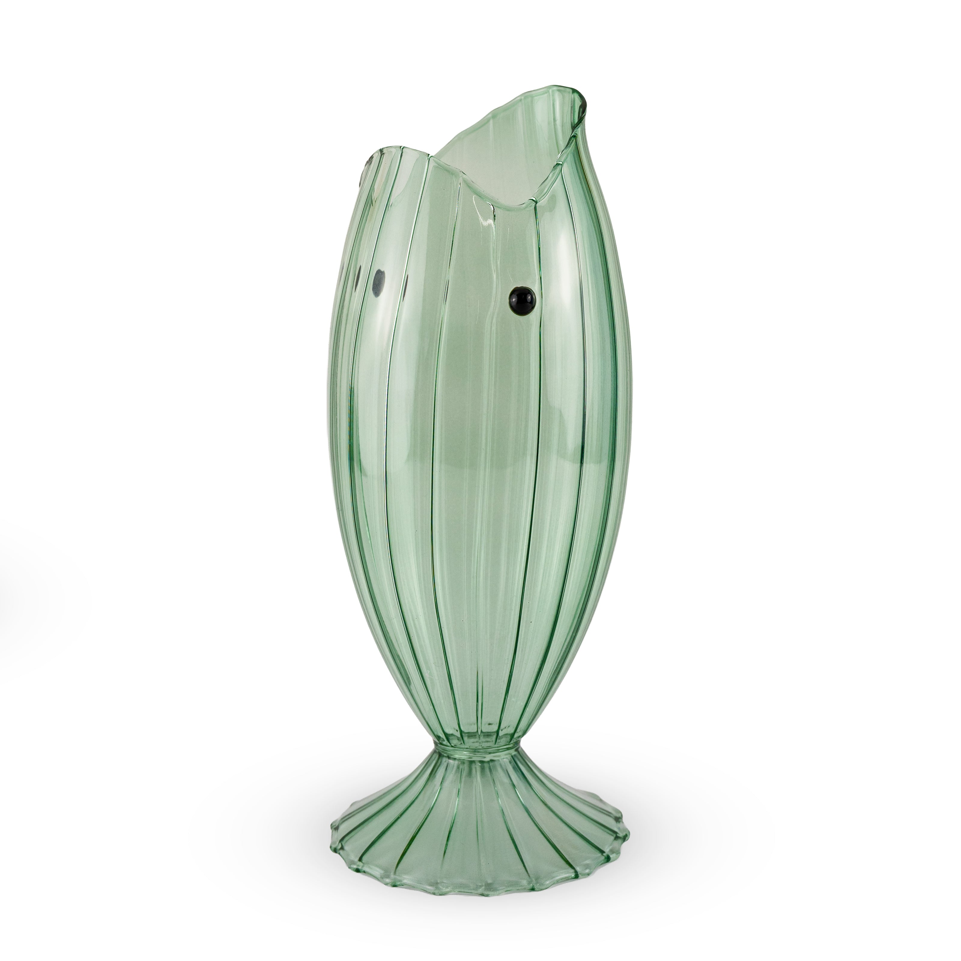 Carafe en verre en forme de poisson - VERT